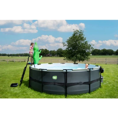 Afbeelding van EXIT zwembad ø450cm Black Leather