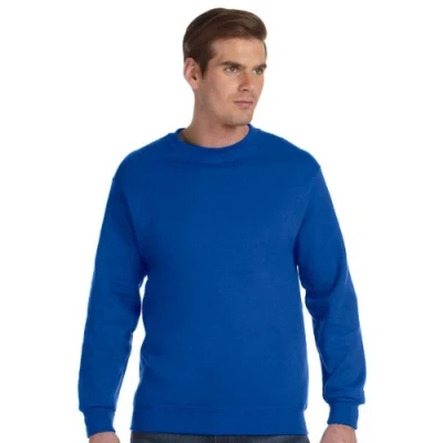 Afbeelding van Gildan 50/50 Adult Crewneck Sweat Sweatshirt heren, Blauw (Royal), L