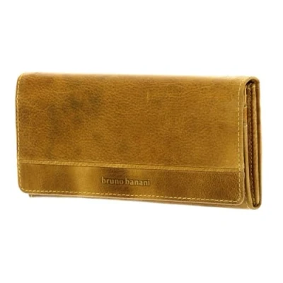 Afbeelding van bruno banani Portemonnee Frankfurt Wallet with Flap Yellow Geel