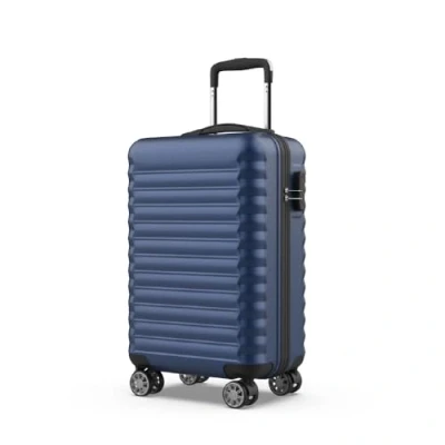 Afbeelding van NUMADA Upfly 20&#039; ABS reiskoffer cabine (53 x 33,5 22 cm) met cijferslot en 4 360 dubbele wielen. Robuuste, lichtgewicht hardcase koffer binnenvak marineblauw, 2. 1. Cabina (S)
