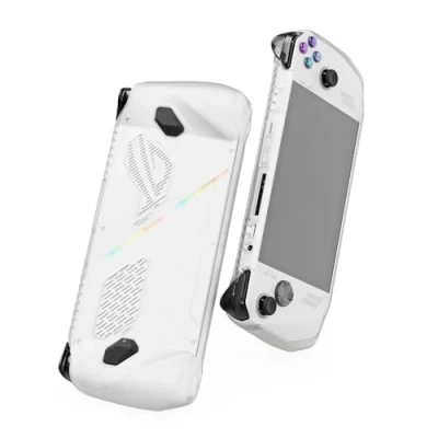 Afbeelding van Skull &amp; Co. GripCase Ally for ROG Ally: A Soft Protective Case with Textured Grips Full Protection and Stand, Shock Absorption Non Slip Anti Scratch Cover Design Frosted Clear