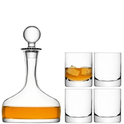 Afbeelding van Whiskyset L.S.A. Bar Decanteerkaraf 1,6 liter met 4 Whisky Glazen 250 ml