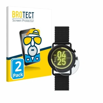 Afbeelding van BROTECT (2 Stuks) Antireflecterende Beschermfolie voor Skagen Smartwatch Falster 3 Anti Glare Screen Protector, Mat, Ontspiegelend