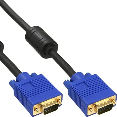 Afbeelding van InLine® S VGA kabel, Premium, zwart, 15HD M/M, 5m