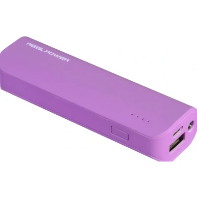 Afbeelding van RealPower PB 2600 powerbank Roze Lithium Ion (Li Ion) mAh