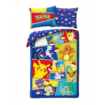 Afbeelding van Pokemon Dekbedovertrek screams 140 x 200 cm 90 70 Katoen