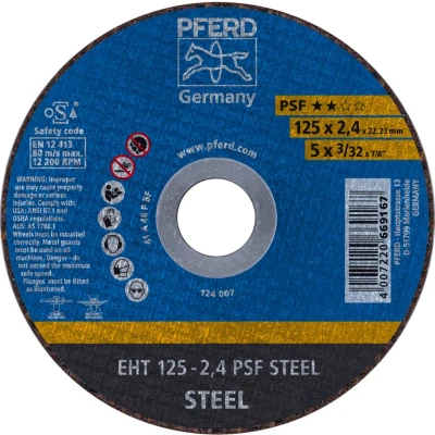 Afbeelding van Pferd Psf Steel 61719026 Doorslijpschijf Recht 125 Mm 22.23
