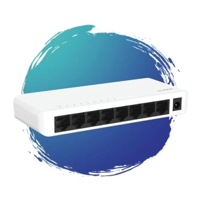 Afbeelding van Strong SW8000P netwerk switch Gigabit Ethernet (10/100/1000) Wit