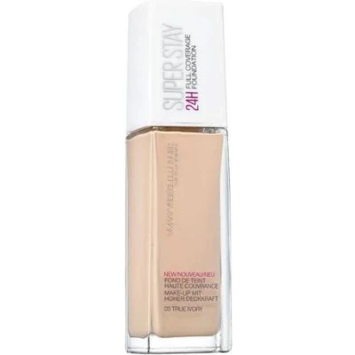 Afbeelding van Maybelline Foundation Superstay 30 ml Pompflacon Vloeistof 3 TRUE IVORY