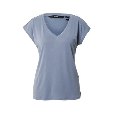 Afbeelding van Vero Moda Vmfilli SS Vneck GA NOOS Tshirt basic, Dames, Maat: XS, China blue