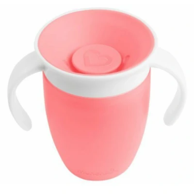 Afbeelding van Munchkin 207ml 6m+ Miracle 360 Trainer Cup Roze Anti Lek Beker 012272