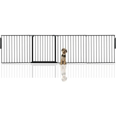 Afbeelding van Bettacare Premium Multi Panel Flexibele Huisdierenbarrière Assortiment, Zwart, tot 288cm Breed (32 opties beschikbaar),Hondenbarrière voor Huisdieren Honden en Puppy&#039;s, Puppybarrière geschikt binnen buitengebruik