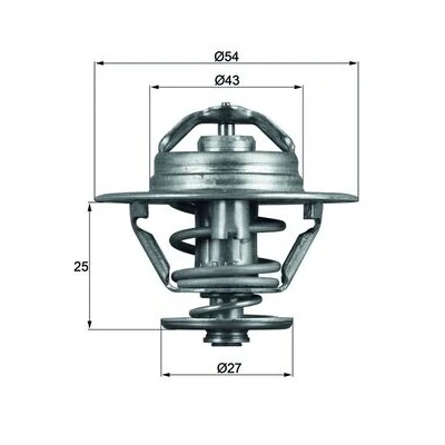 Afbeelding van Thermostaat, koelvloeistof MAHLE TX 93 83D