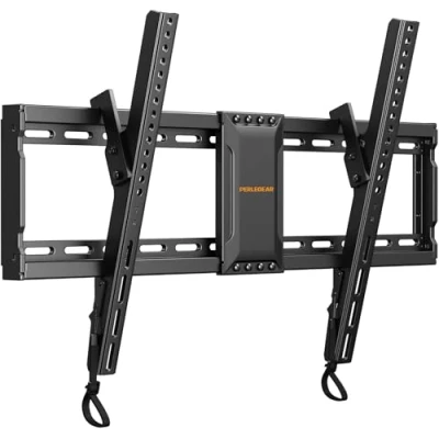 Afbeelding van Perlegear Tv muurbeugel, zwenkbaar, voor 37 82 inch televisie, kantelbaar, uitschuiven, wandhouder, tv, max. gewicht 60 kg, VESA 200 x 100 tot 600 400 mm