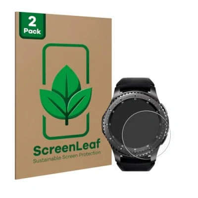 Afbeelding van ScreenLeaf Screenprotector voor Samsung Gear S3 Frontier / Classic Duurzame schermbescherming Folie Beschermfolie transparant (2 Stuks)