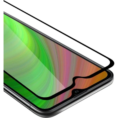 Afbeelding van Cadorabo Screenprotector geschikt voor Motorola MOTO G9 PLAY Volledig scherm pantserfolie Beschermfolie in TRANSPARANT met ZWART Gehard (Tempered) display beschermglas 9H hardheid 3D Touch