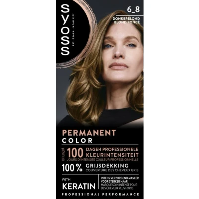 Afbeelding van Syoss Baseline 6 8 Donkerblond Haarverf 3 stuks