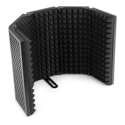 Afbeelding van Vonyx MRF30 microfoon reflectiefilter 5 panelen Opvouwbaar