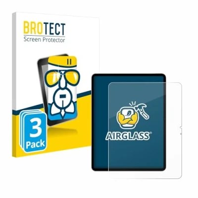 Afbeelding van BROTECT Screenprotector voor Apple iPad Air 13&quot; WiFi 2024 Folie Beschermfolie Beschermglas transparant (3 Stuks)