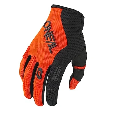 Afbeelding van Oneal Element Racewear Motorcrosshandschoenen voor kinderen, zwart oranje, afmeting S