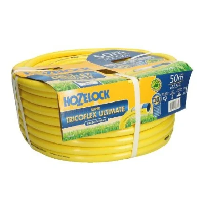 Afbeelding van Hozelock Tricoflex slang 3/4&quot;, 50 m, Hozelock, Geel Geschikt voor Rundvee Koeien Varkens Pluimvee Kippen Geiten Veehouderij