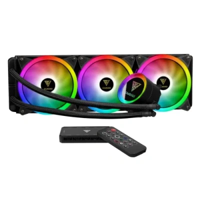 Afbeelding van GAMDIAS Raff.Liquid Chione P2 360R 4*Fan RGB afstandsbediening + SYNC software
