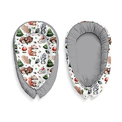Afbeelding van Kospu Multifunctionele Babynest Cocoon Baby Bumper Reiswieg 100% Katoen Anti Allergisch