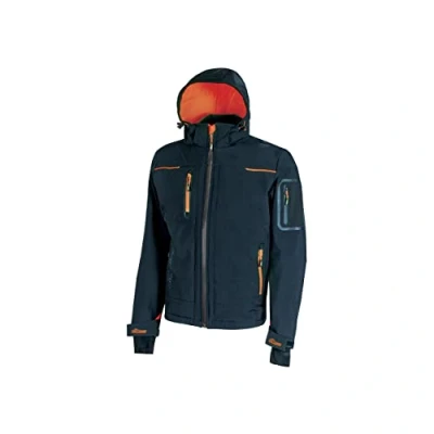 Afbeelding van U Power WORLD, slim fit cargobroek, met voor en zijzakken, comfortabele rekbare broek, knoop aan de voorkant, ademende stof (DEEP BLUE_M)