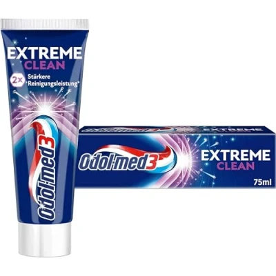 Afbeelding van Odol med3 Extreme Clean Tandpasta, Dieptereiniging voor tandverzorging, 75 ml