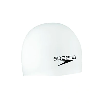 Afbeelding van Speedo Elastomeric Silicone Solid Swim Cap, Wit, One Size
