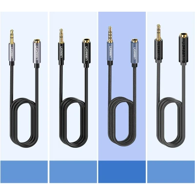 Afbeelding van Ugreen 3,5 mm mini jack adapter 0,5 m blauw (AV118)