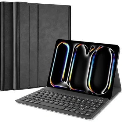 Afbeelding van Cazy iPad Pro 2020 (11 inch) Hoes met Toetsenbord Azerty Layout Bluetooth Keyboard Cover afneembaar Pencil Houder Zwart