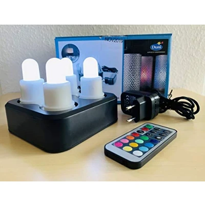 Afbeelding van theelichtjes led 70 x 40 mm 3W wit 8 delig