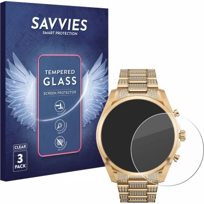 Afbeelding van Savvies Tempered Glass Screen Protector voor Michael Kors Access Gen 6 Bradshaw (3 Stuks) 9H Gehard Glas Scherm Beschermer