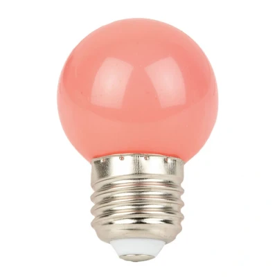 Afbeelding van Showgear G45 LED lamp E27 1 W Roze Niet dimbaar