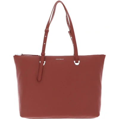Afbeelding van COCCINELLE Leren Schoudertas Lea Large Shoulderbag Cinnamon Bruine