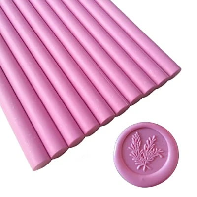Afbeelding van Amtol 10 stuks roze zegellak sticks voor wax zegel stempel, lijmpistool, geweldig bruiloft uitnodigingen, wijn pakketten, kaarten enveloppen, geschenkverpakking roze)