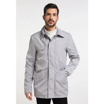 Afbeelding van Korte overgangsjas DREIMASTER XXL / Lichtgrijs 100% Polyester