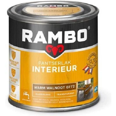 Afbeelding van Rambo Interieur Lak Transparant Zijdeglans Warm Walnoot 0772 0,25 liter