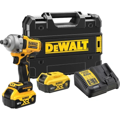 Afbeelding van DeWalt DCF891P2T 18V XR accu Slagsmoersleutel 1/2&quot; 2 x 5.0Ah + lader in gereedschapstas QW