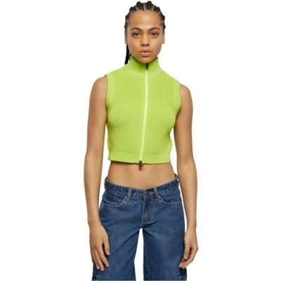 Afbeelding van Urban Classics Short Vest, Dames, Maat: 3XL, Frozenyellow