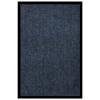 Afbeelding van Deurmat 80x120 cm gestreept blauw