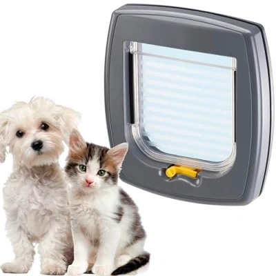Afbeelding van Ferplast Kattenluik Swing 1 grijs