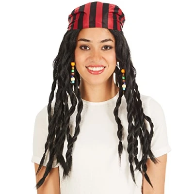 Afbeelding van dressforfun damespruik piratenvrouw verkleedkleding kostuum halloween verkleden feestkleding carnavalskleding carnaval feestkledij partykleding 300738