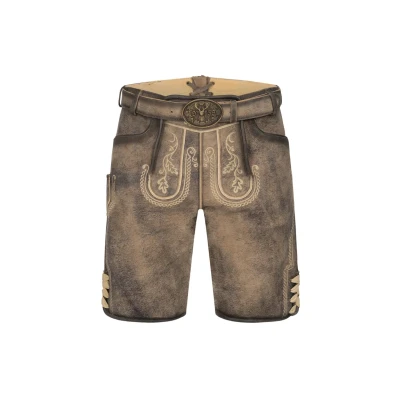 Afbeelding van Krüger Dirndl Leren broek braun, Heren, Maat: 58, Braun