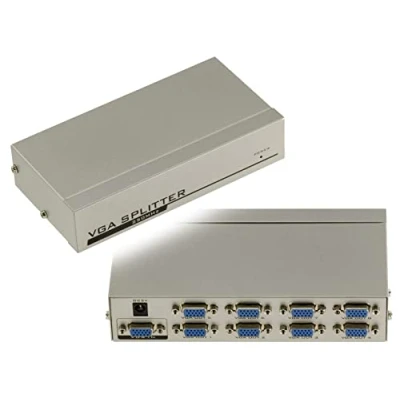 Afbeelding van KALEA INFORMATIQUE VGA Video Splitter Type die hetzelfde dupliceert 1 bron in ingang naar 8 gelijktijdige uitgangen. Bandbreedte 250MHz