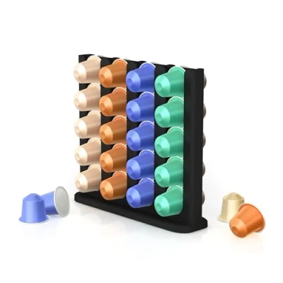 Afbeelding van NewGround Designs Capsulehouder voor Nespresso capsules (40 capsules) capsuledispenser, capsulehouder, capsulewand