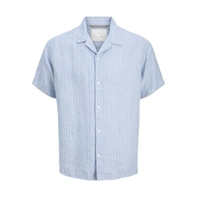 Afbeelding van Jack &amp; Jones Premium Jprcclawrence Resort Shirt Overhemd, Heren, Maat: Small, Twilight blue