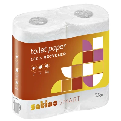 Afbeelding van Toiletpapier Satino Smart MT1 2 laags 200vel wit 062420 per 16