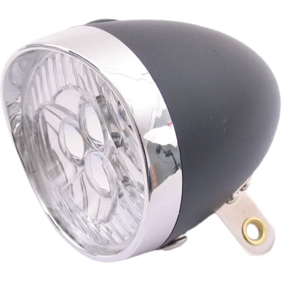Afbeelding van Edge Koplamp Retro 3 Led Aan/Uit Incl. Batterijen zwart/chroom